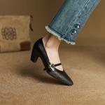 Exquisite Handcrafted Leather Shoes for Elegant Women(EcqiH-7328)
