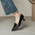 Handcrafted Genuine Leather Women's Shoes: Luxurious Elegance in Every Stitch(EcqiH-7332)