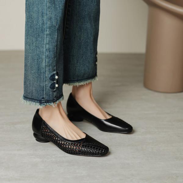 Handcrafted Luxury Leather Women’s Shoes - Elegance Redefined(EcqiHL-7335)