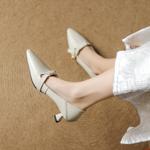 Handcrafted Genuine Leather Women's Shoes - Elegant Luxury Quality(EcqiH-7339)