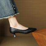 Exquisite Handcrafted Genuine Leather Women's Shoes for Luxurious Elegance(EcqiH-7338)