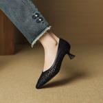 Exquisite Handcrafted Genuine Leather Women's Shoes for Luxurious Elegance(EcqiH-7338)