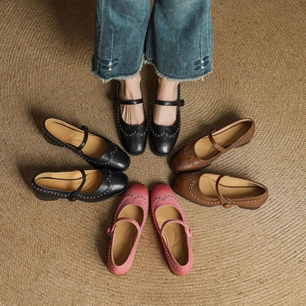 Handcrafted Genuine Leather Women’s Shoes - Elegance Redefined(EcqiH-7360)