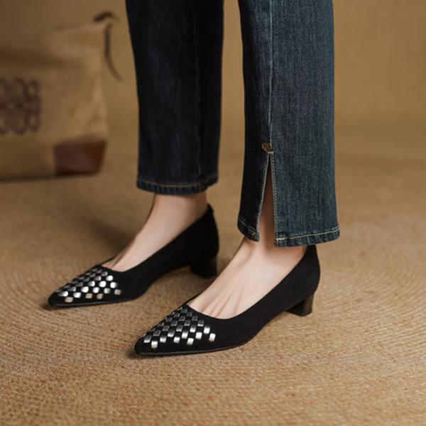 Exquisite Handmade Leather Women's Shoes for Ultimate Elegance(EcqiH-7362)