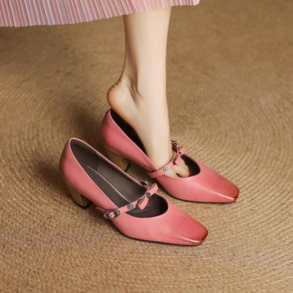 Exquisite Handcrafted Leather Women’s Shoes: Luxe Elegance(EcqiH-7369)