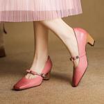 Exquisite Handcrafted Leather Women’s Shoes: Luxe Elegance(EcqiH-7369)