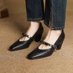 Exquisite Handcrafted Leather Women’s Shoes: Luxe Elegance(EcqiH-7369)