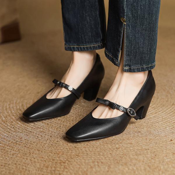 Exquisite Handcrafted Leather Women’s Shoes: Luxe Elegance(EcqiH-7369)