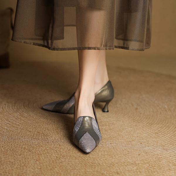 Elegance in Every Step: Handcrafted Genuine Leather Shoes(EcqiH-7372)