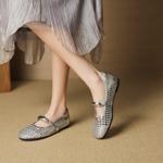 Handcrafted Leather Elegance: Luxurious Women's Shoes(EcqiH-7376)