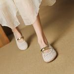 Handcrafted Leather Elegance: Luxurious Women's Shoes(EcqiH-7376)