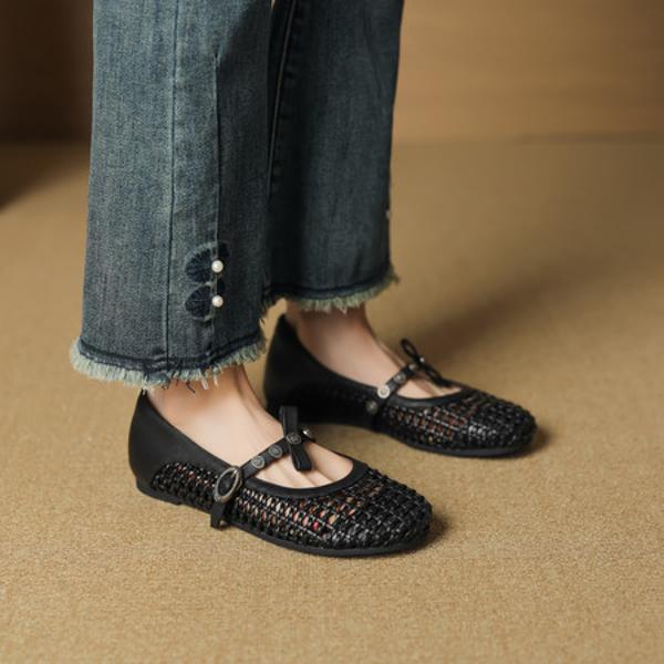 Handcrafted Leather Women's Shoes: Elegance Redefined(EcqiH-7375)