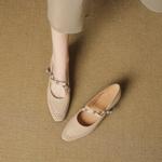 Handcrafted Luxury Leather Shoes for Elegant Women(EcqiHL-7388)