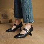 Handcrafted Luxury Leather Women's Shoes: Elegant Artistry and Quality(EcqiHL-7595)