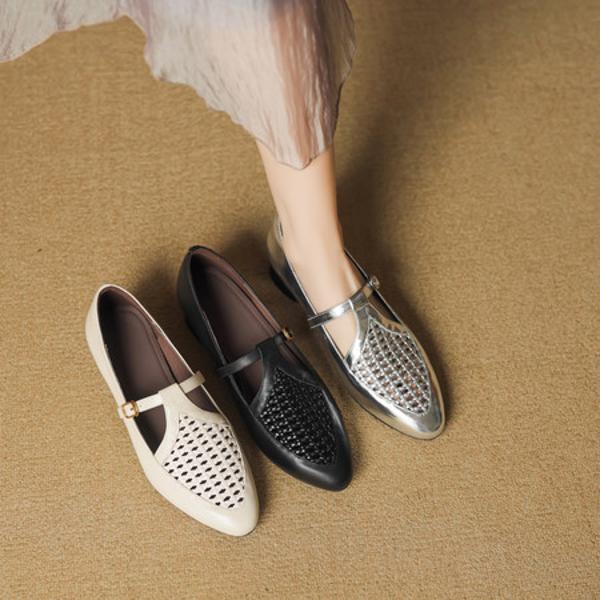 Luxury Handcrafted Leather Women's Shoes with Exquisite Craftsmanship(EcqiH-7399)
