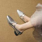 Luxury Handcrafted Leather Women's Shoes with Exquisite Craftsmanship(EcqiH-7399)