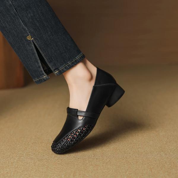 Handcrafted Luxury Leather Women's Shoes: Elegance Redefined(EcqiH-7392)