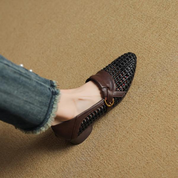 Exquisite Handmade Leather Women's Shoes for Elegant Luxury(EcqiH-7386)