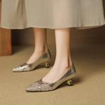 Elegant Handmade Leather Women's Shoes for Luxurious Style(EcqiH-7398)