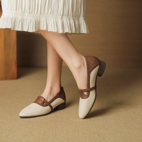 Handcrafted Luxury Leather Shoes for Elegant Women(EcqiH-7395)