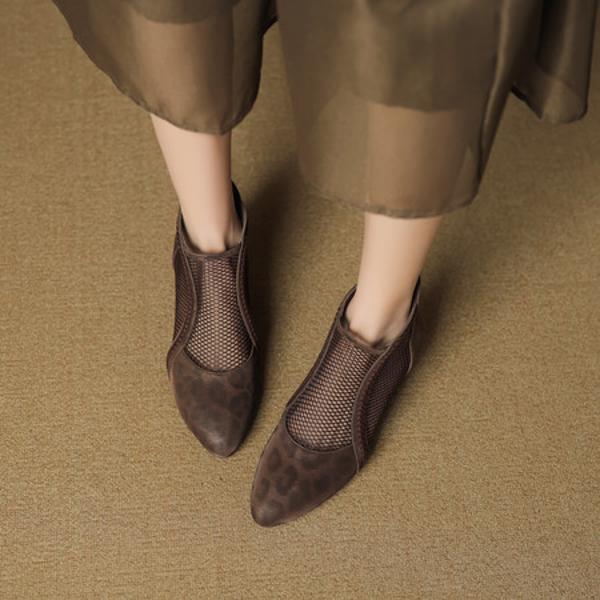 Elegant Handcrafted Leather Women's Shoes with Luxurious Quality and Artistry(EcqiH-7390)