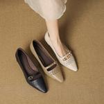 Handcrafted Leather Women's Shoes: Elegance, Luxury, and Superior Quality(EcqiH-7505)