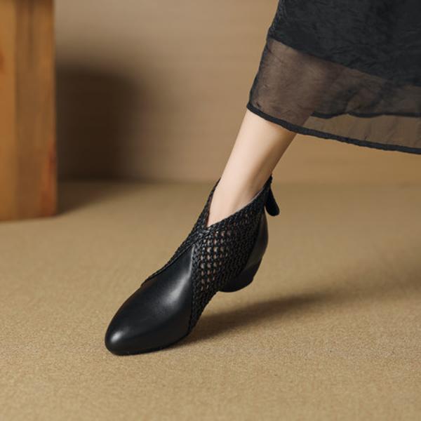 Handcrafted Genuine Leather Women's Shoes: Timeless Elegance & Luxury(EcqiH-7529)