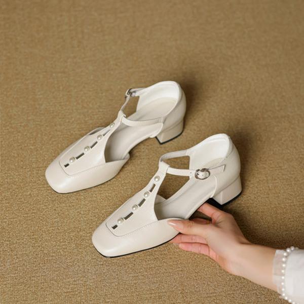 Handcrafted Genuine Leather Women’s Shoes: Luxurious Elegance in Every Stitch(EcqiHL-7556)