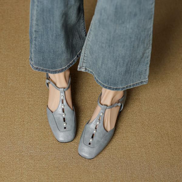 Handcrafted Genuine Leather Women’s Shoes: Luxurious Elegance in Every Stitch(EcqiHL-7556)