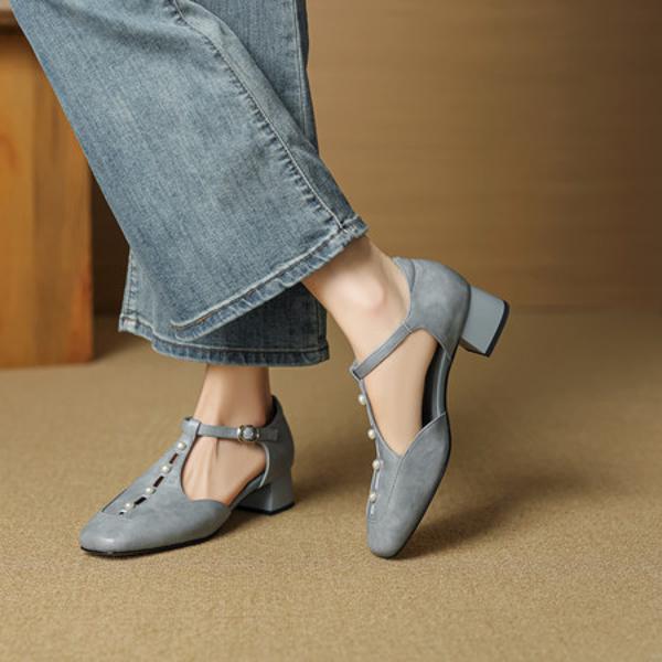 Handcrafted Genuine Leather Women’s Shoes: Luxurious Elegance in Every Stitch(EcqiHL-7556)