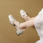 Handcrafted Genuine Leather Women’s Shoes: Luxurious Elegance in Every Stitch(EcqiHL-7556)