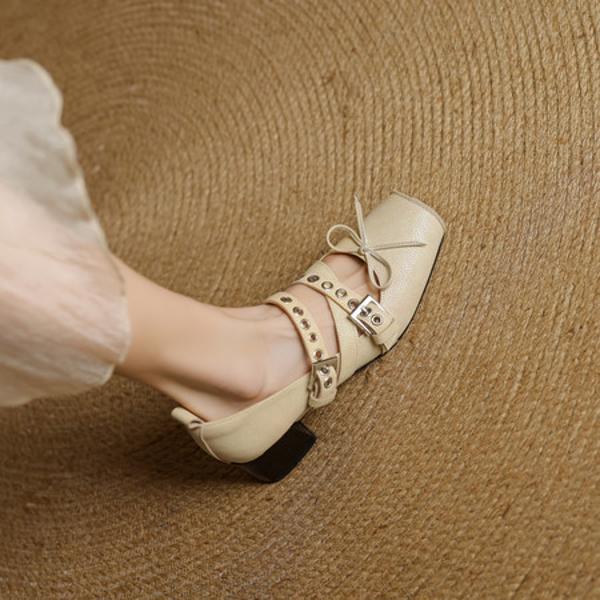 Luxurious Handcrafted Leather Women's Shoes: Exceptional Quality & Timeless Elegance(EcqiHY-7552)