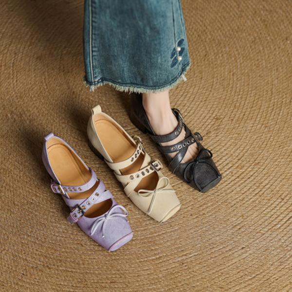 Luxurious Handcrafted Leather Women's Shoes: Exceptional Quality & Timeless Elegance(EcqiHY-7552)