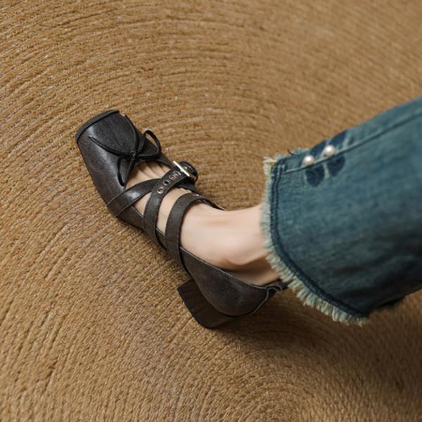 Luxurious Handcrafted Leather Women's Shoes: Exceptional Quality & Timeless Elegance(EcqiHY-7552)