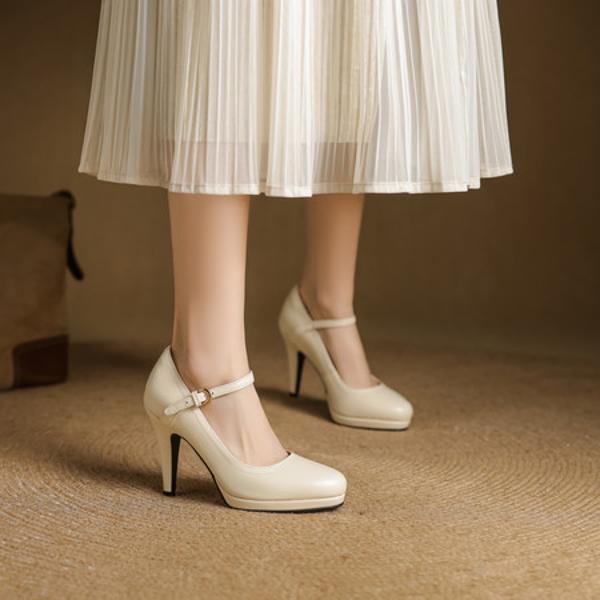 Elegant Handcrafted Leather Women’s Shoes - Luxury Craftsmanship Quality(EcqiHY-7568)