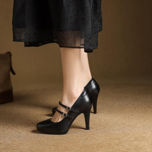 Handcrafted Luxe Genuine Leather Women's Shoes - Elegance Redefined(EcqiHY-7578)