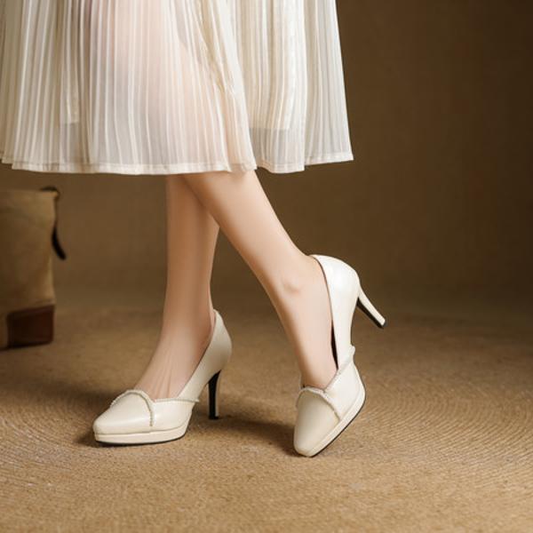 Luxurious Handcrafted Leather Women’s Shoes: Elegance in Every Detail(EcqiHY-7572)