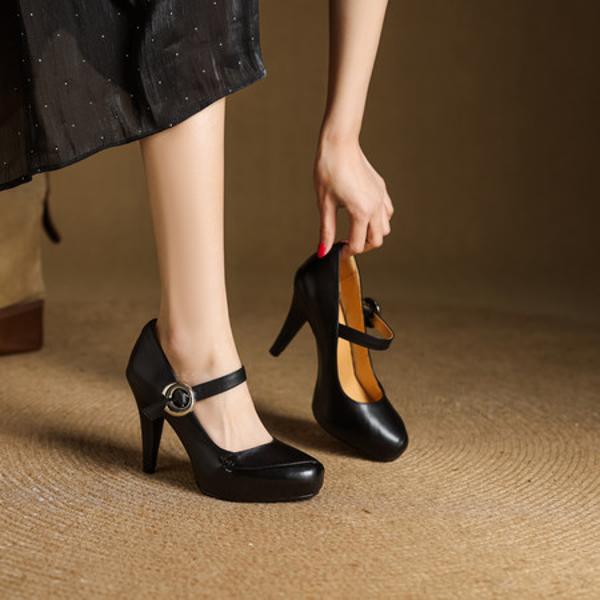 Handcrafted Leather Women's Shoes: Luxury, Elegance, and Artisan Craftsmanship(EcqiHY-7562)