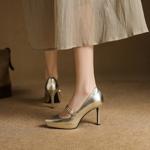 Elegant Handmade Leather Women's Shoes - Luxurious Craftsmanship(EcqiHY-7580)