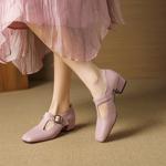 Elegant Handcrafted Leather Women's Shoes, Luxe Quality(EcqiHL-7593)