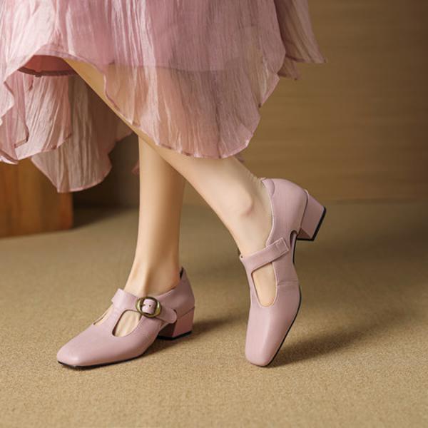 Elegant Handcrafted Leather Women's Shoes, Luxe Quality(EcqiHL-7593)