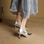 Luxury Handcrafted Genuine Leather Women's Shoes(EcqiHL-7590)