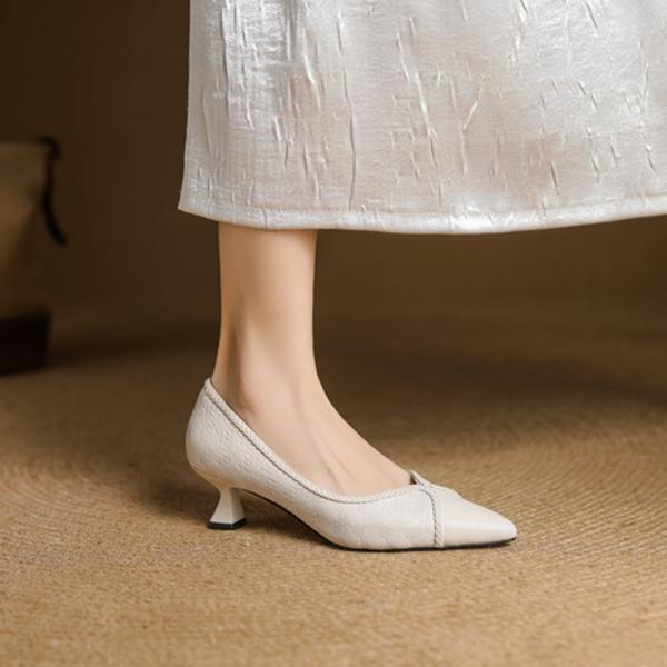 Handcrafted Luxury Leather Women’s Shoes: Elegant Artistry Unveiled(EcqiH-7585)