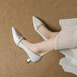 Handcrafted Luxury Leather Shoes for Elegant Women(EcqiH-7599)