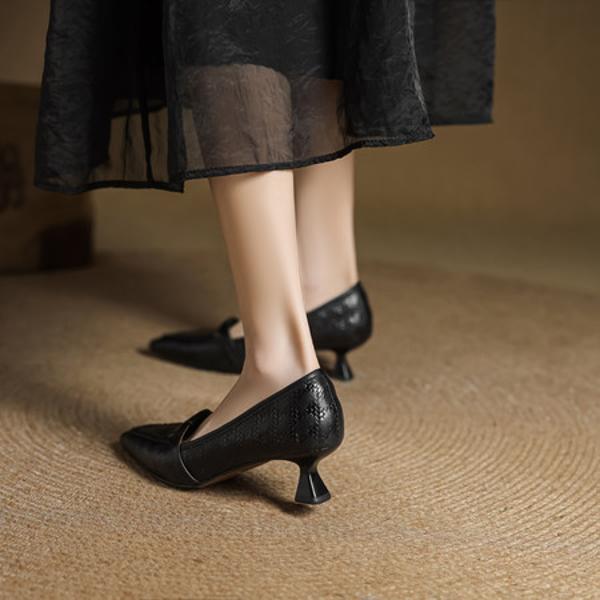 Handcrafted Luxury Leather Shoes for Elegant Women(EcqiH-7599)