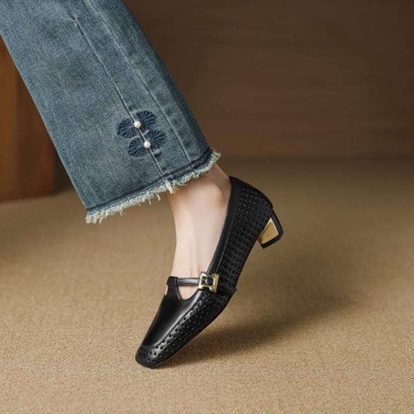 Elegant Handcrafted Leather Footwear for Luxe Style(EcqiHL-7603)