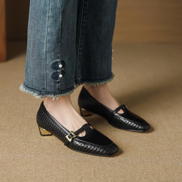 Elegant Handcrafted Leather Footwear for Luxe Style(EcqiHL-7603)