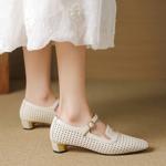 Elegant Handmade Genuine Leather Women's Shoes of Premium Craftsmanship(EcqiHL-7601)