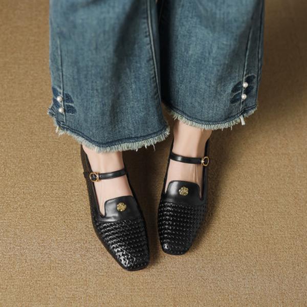 Elegant Handmade Genuine Leather Women's Shoes of Premium Craftsmanship(EcqiHL-7601)