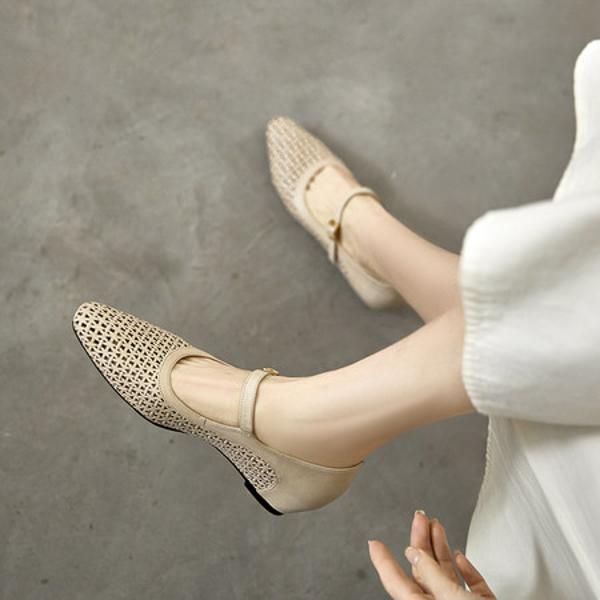 Handcrafted Leather Women’s Shoes: Exquisite Quality and Elegant Design(EcqiHJ-7625)